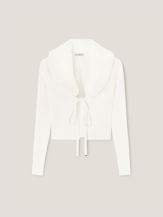 Conjunto de c&aacute;rdigan y top de punto