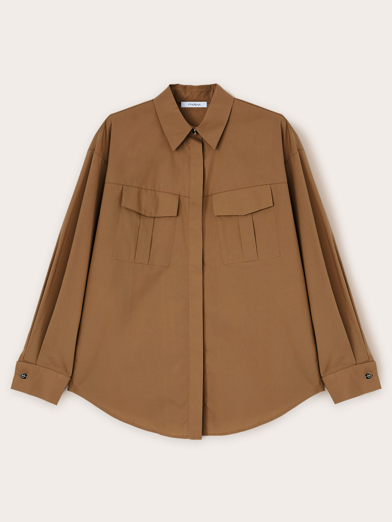 Chemise saharienne en popeline image number 4