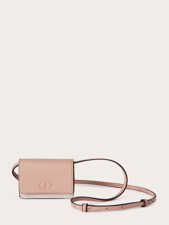 Porta carte in tessuto spalmato