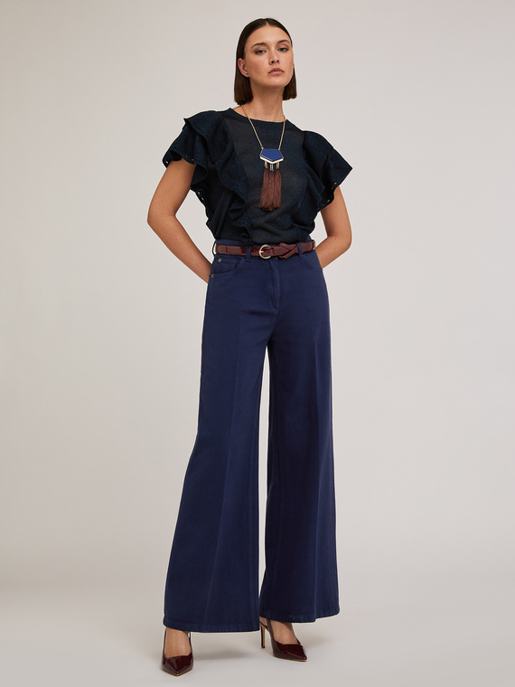 Weite Baumwolldrillhose