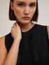 Top in maglia punto mosso image number 3
