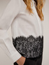 Keyhole shirt with lace band image number 2