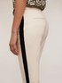 Cropped trousers with side band image number 3