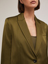 Blazer de botonadura simple en raso image number 3
