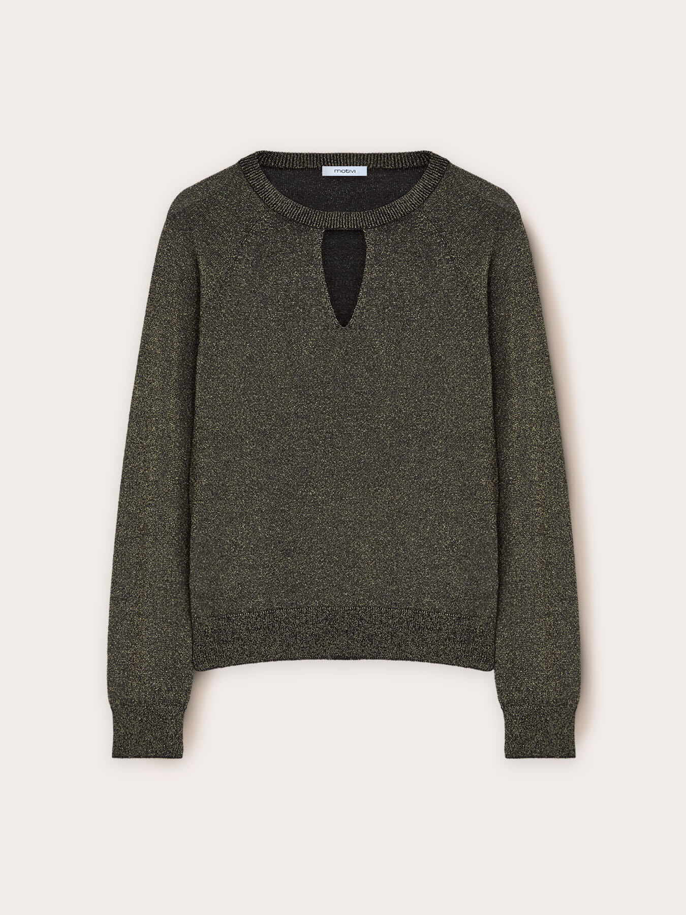 Jersey con cut-out en mezcla de l&uacute;rex image number 4