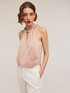 Top aus Satin mit Halsketten-Detail image number 0