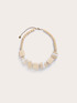 Collana girocollo con perline in legno image number 1