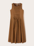 Pleated dress in poplin image number 4
