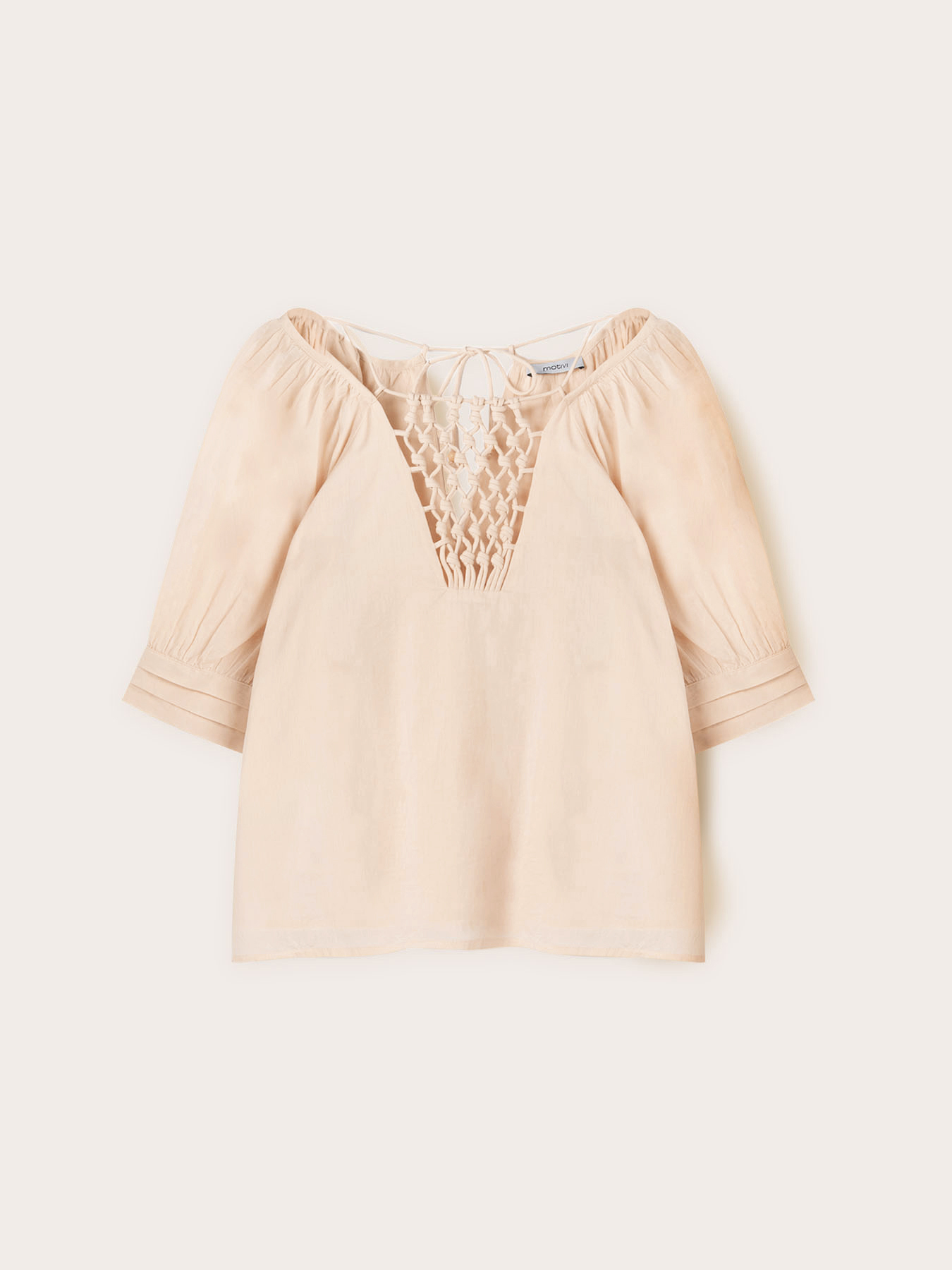 Blusa &eacute;tnica bordada image number 4