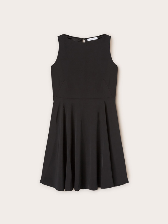 Crepe fabric mini dress