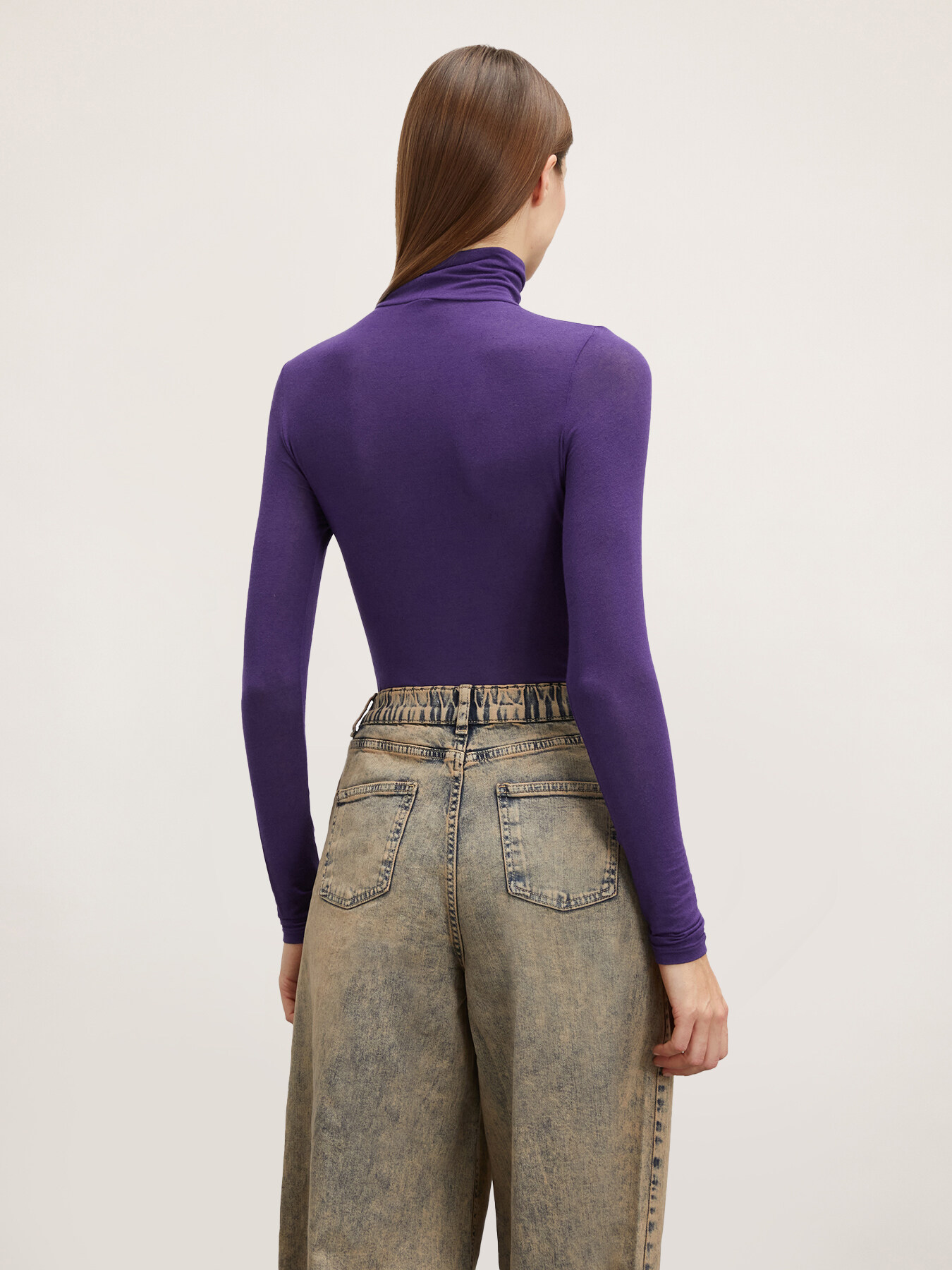 Pulover pe g&acirc;t din amestec de modal image number 1