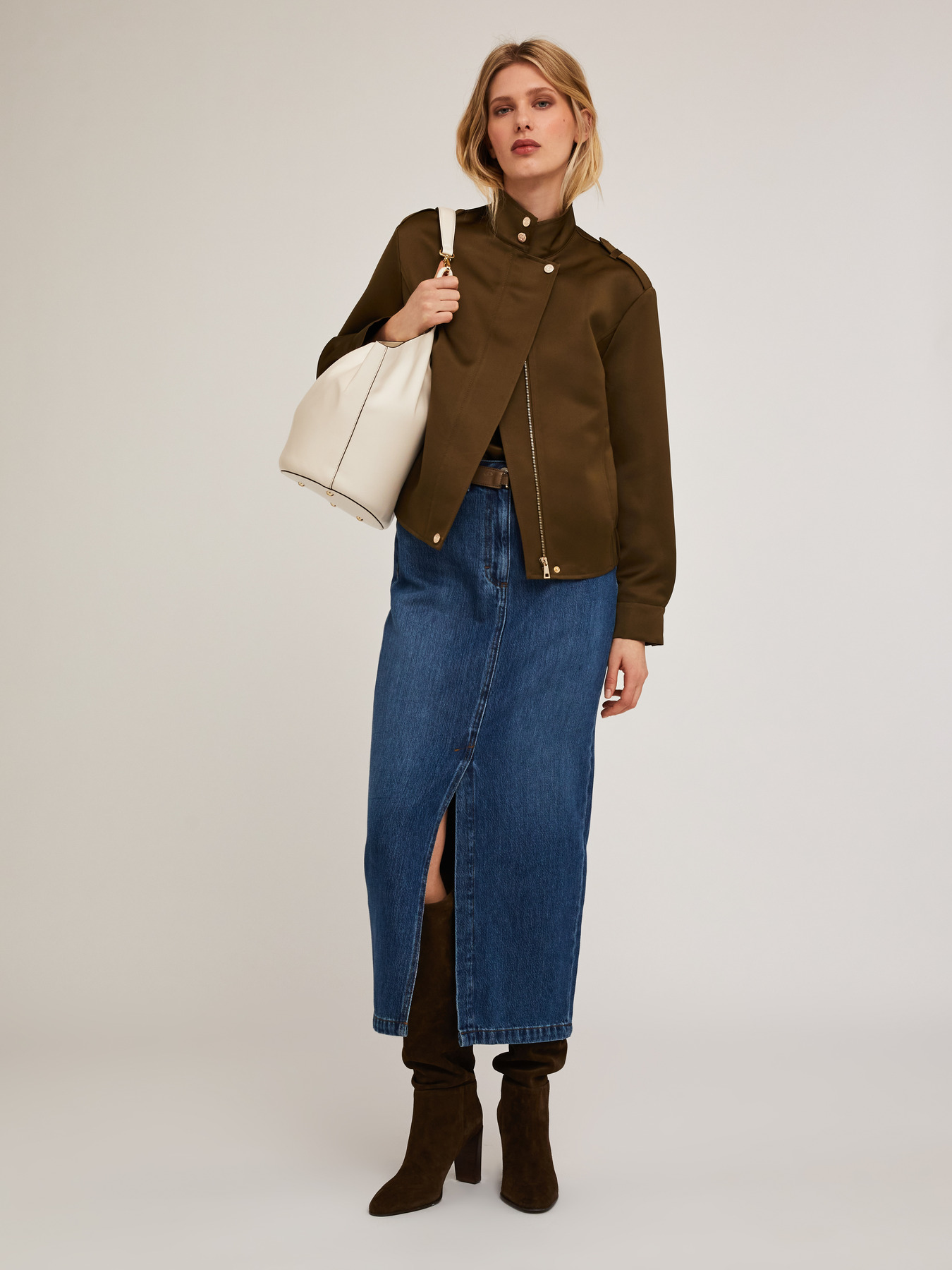 Giacca bomber satin image number 4