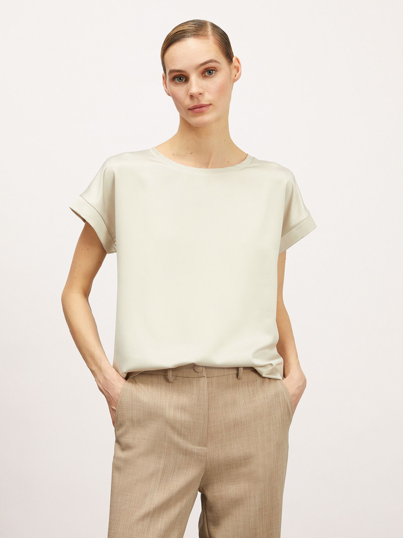 Tricou din două materiale image number 0