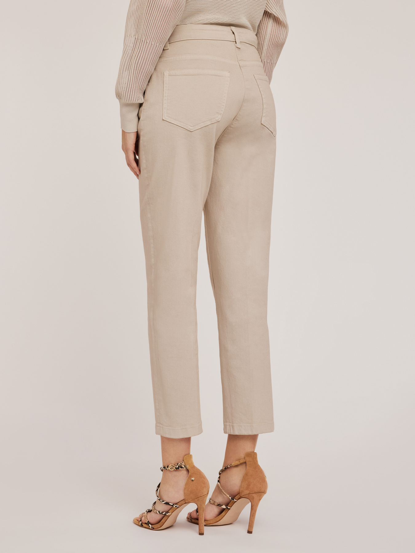 Rianne carrot fit drill trousers image number 1