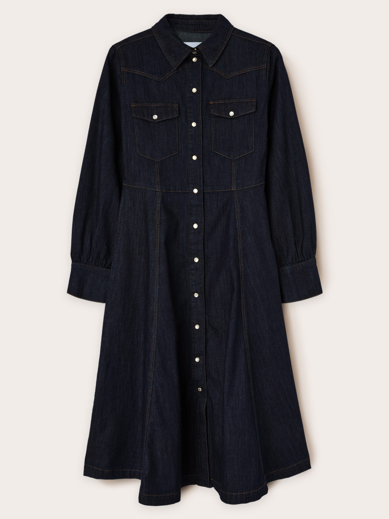 Robe chemisier en denim image number 3