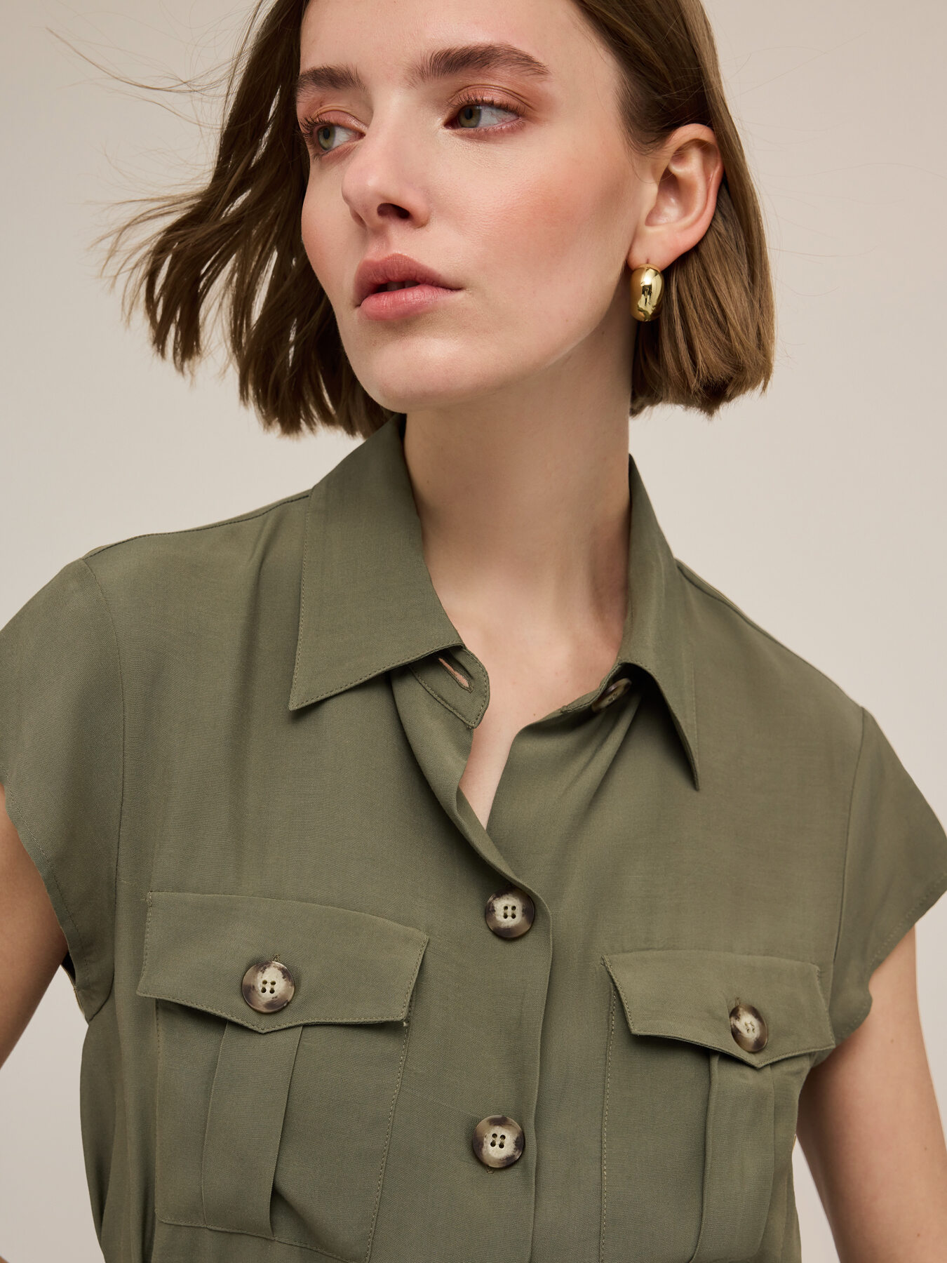 Hemdblusenkleid mit Taschen image number 3