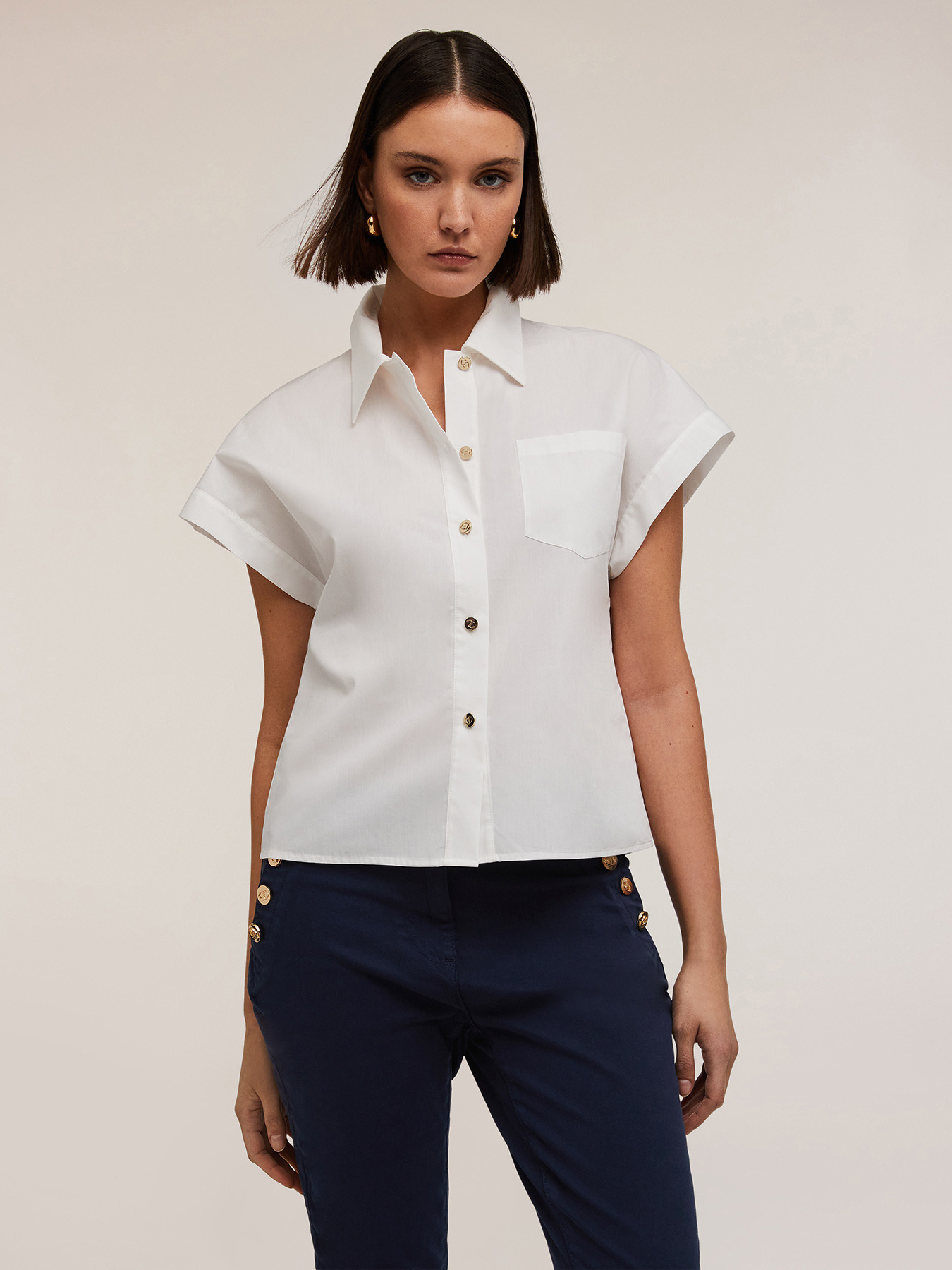 Cotton kimono shirt image number 2