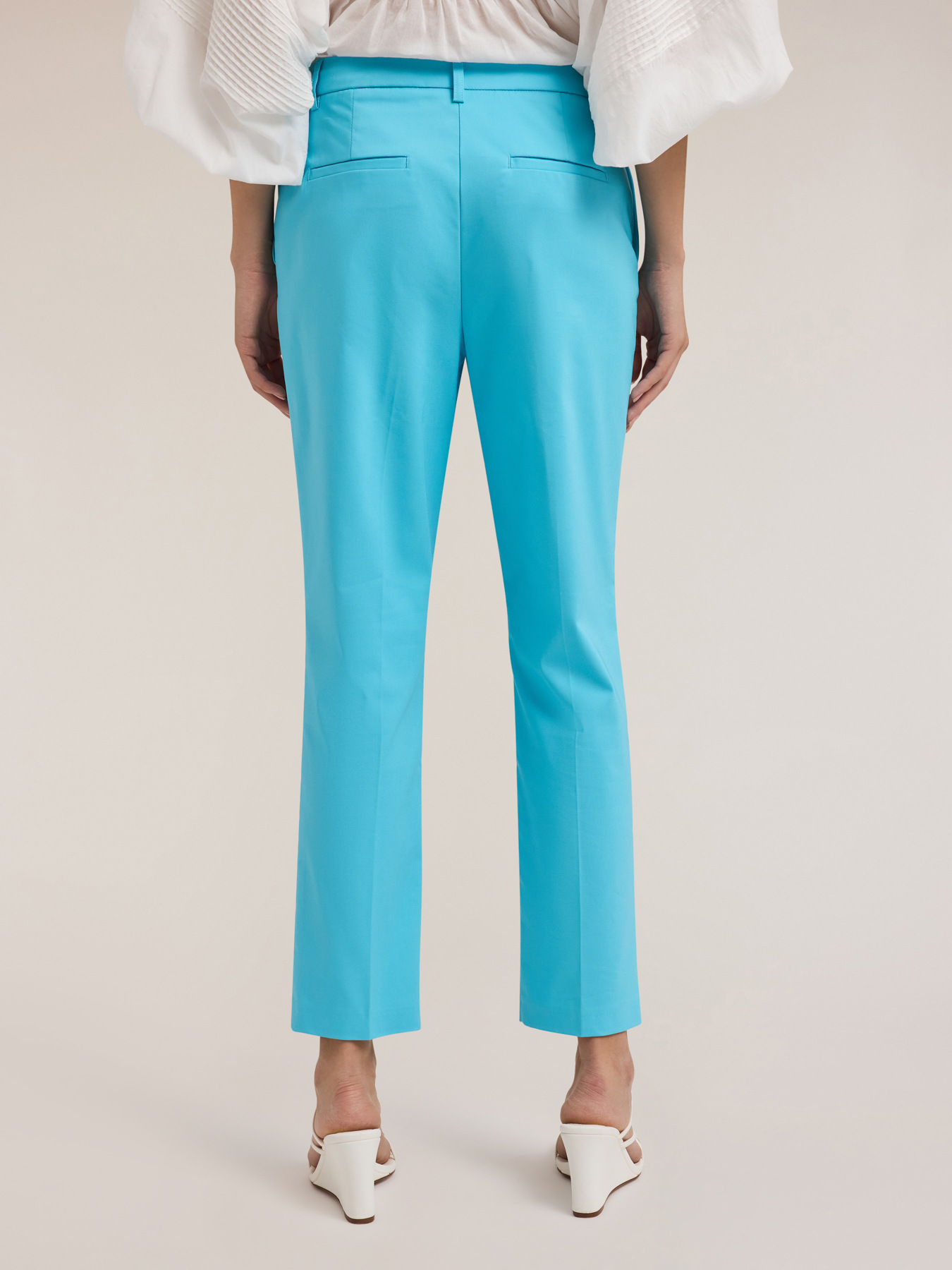 Regular fit trousers in technical fabric image number 1