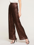 Pantalon large enti&egrave;rement recouvert de paillettes image number 0
