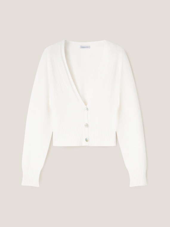 Kurzer Cardigan aus Strick