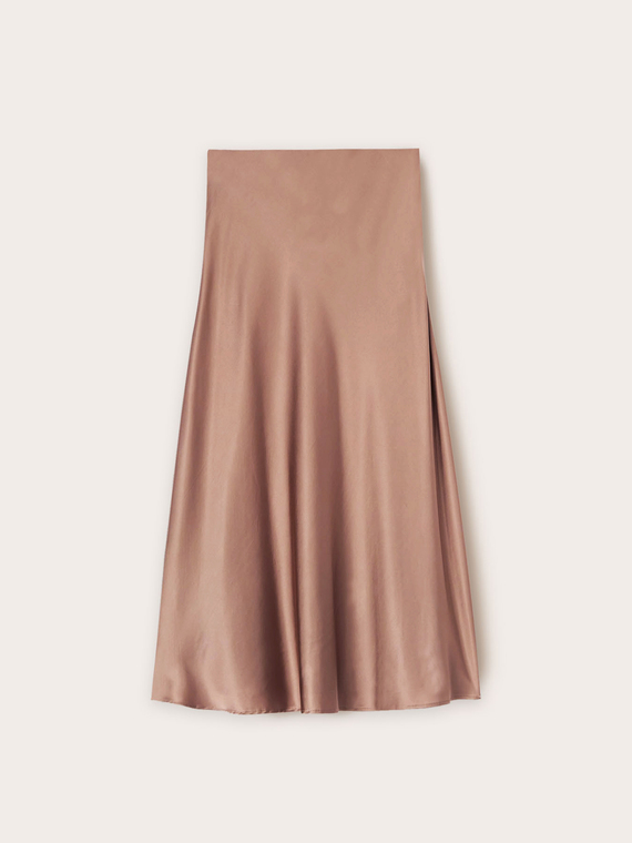 Satin midiskirt