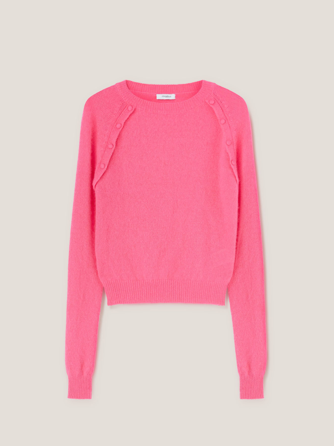 Pullover mit rundem Ausschnitt aus Angoragemisch image number 3