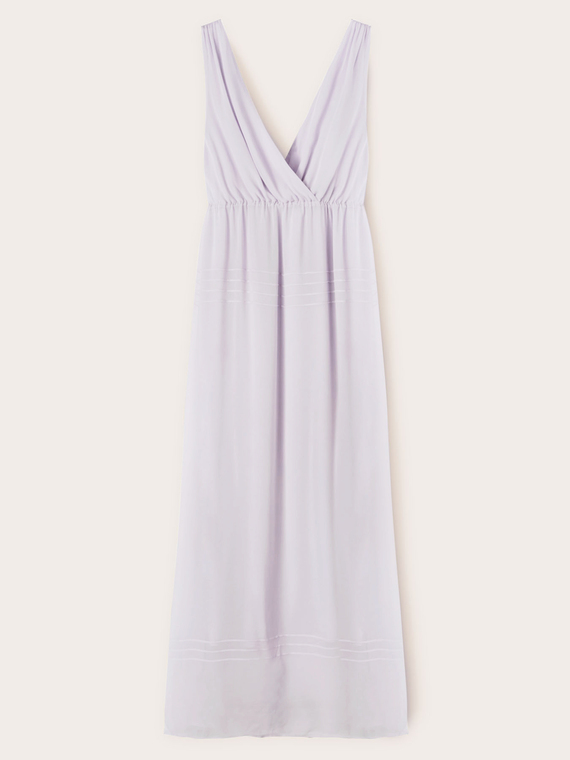 Vestito lungo con top in pizzo