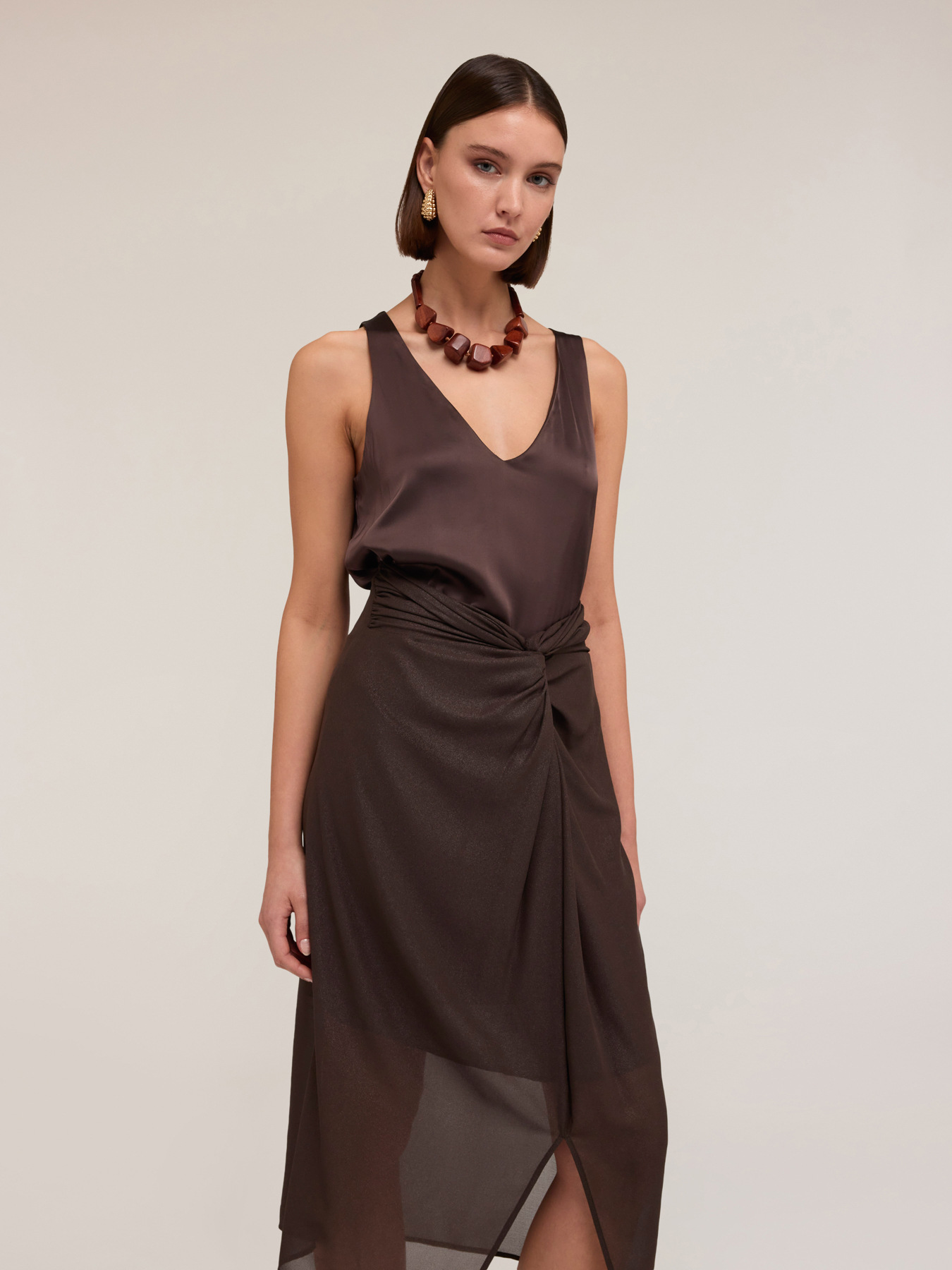 Satin tank top image number 2