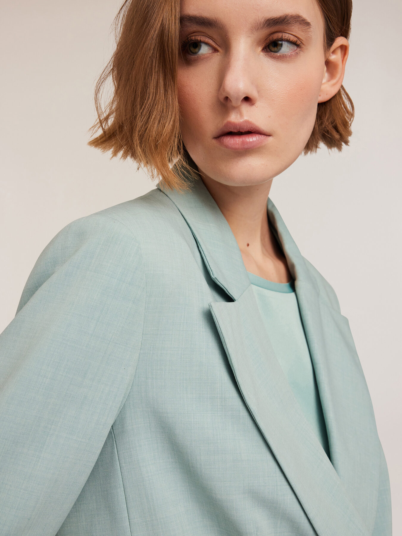 Polyviscose double-breasted jacket image number 2