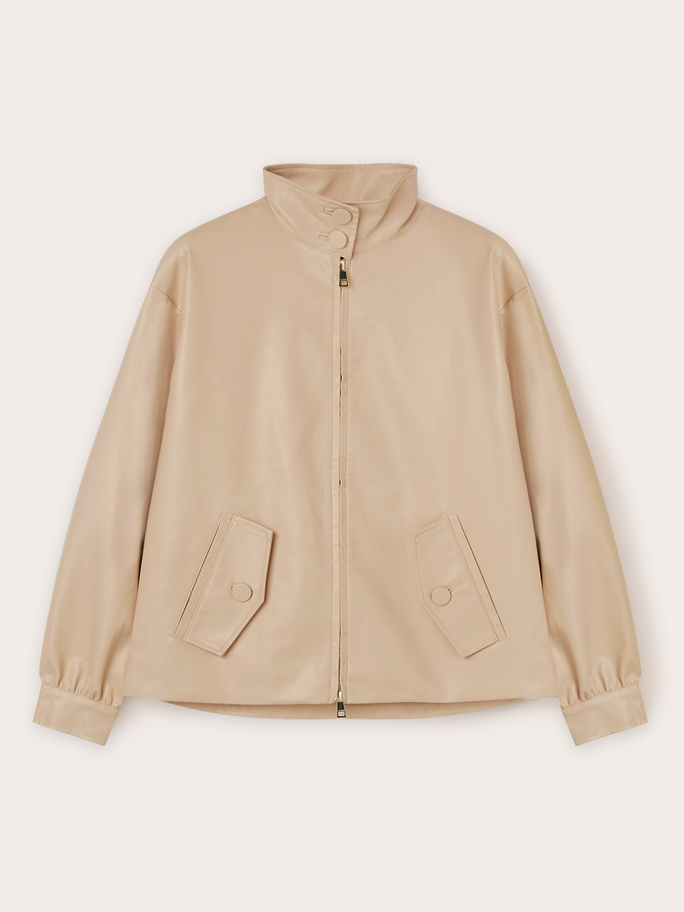 Bomberjacke aus beschichtetem Stoff mit Nappa-Effekt image number 4