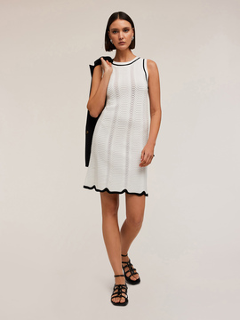 Robe en maille au point andalou