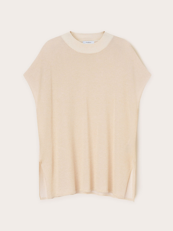 Maglia a kimono in viscosa lurex