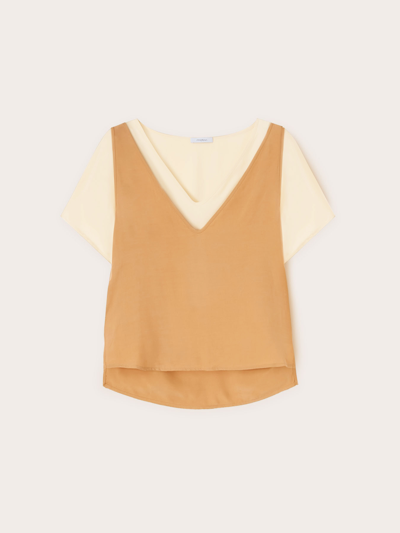 Blouse double en viscose image number 4