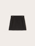 Crepe fabric mini skirt with buttons image number 4