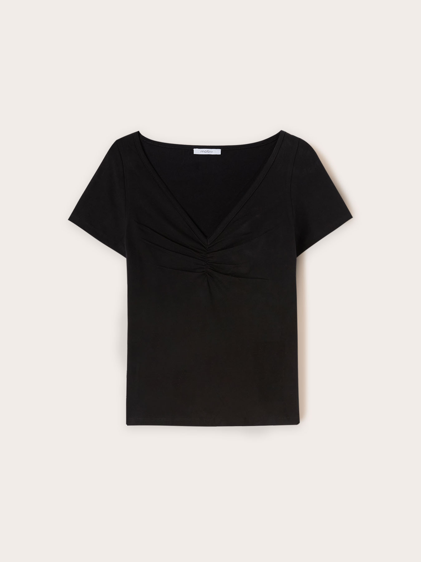 Camiseta con frunces image number 4