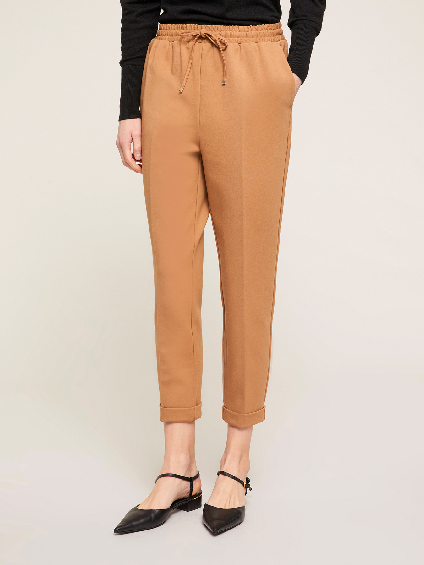 Joggers fluidi in punto milano image number 0