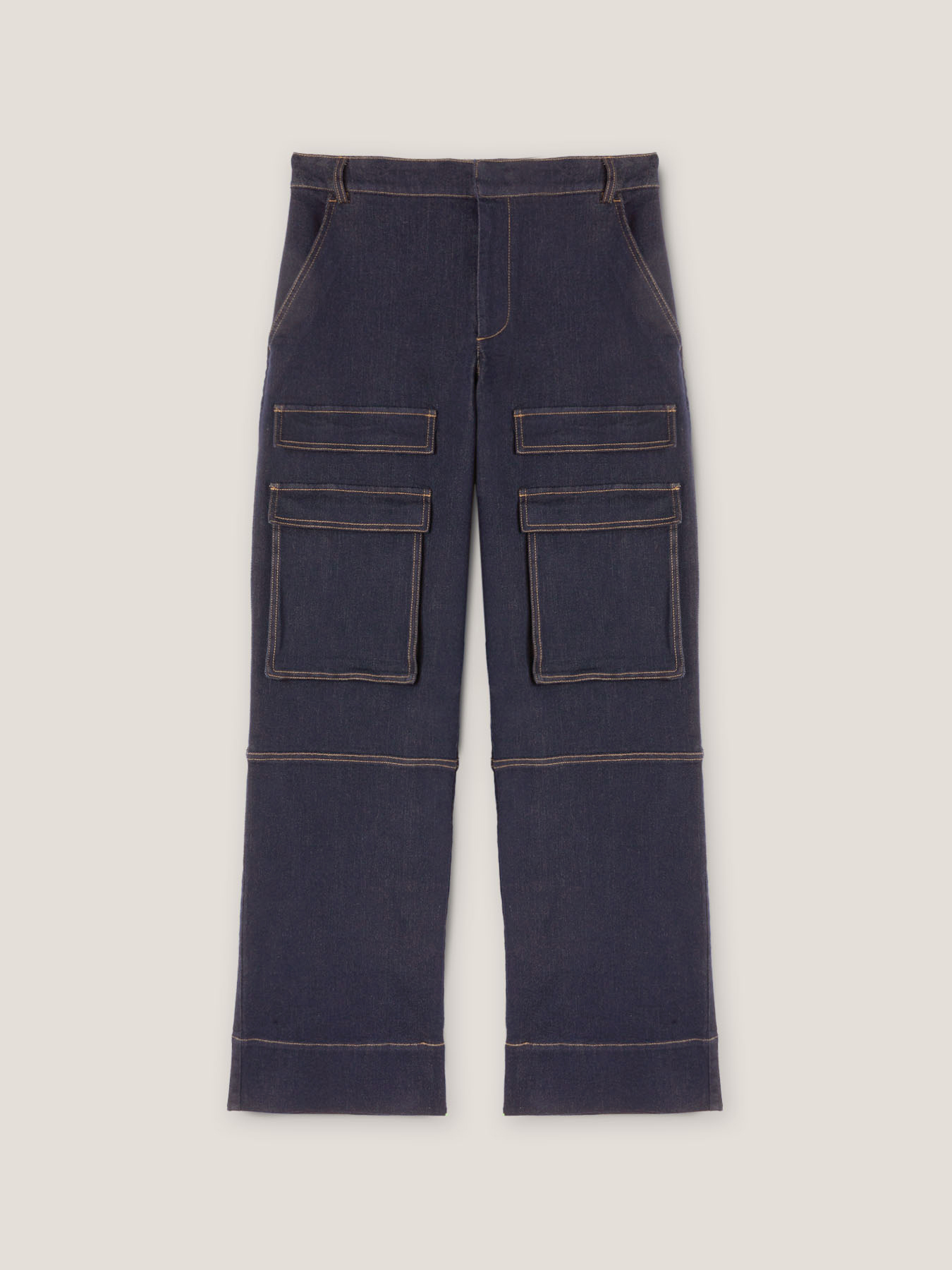 Cargohose aus Denim image number 4