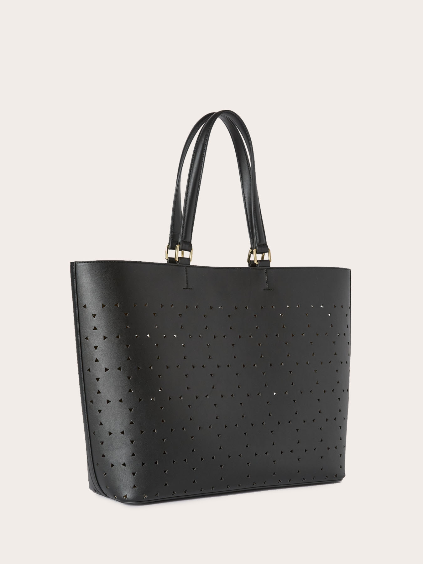 Shopping Bag mit Lochmuster und Griffen image number 2