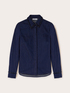 Denim shirt with embroidered stones image number 4
