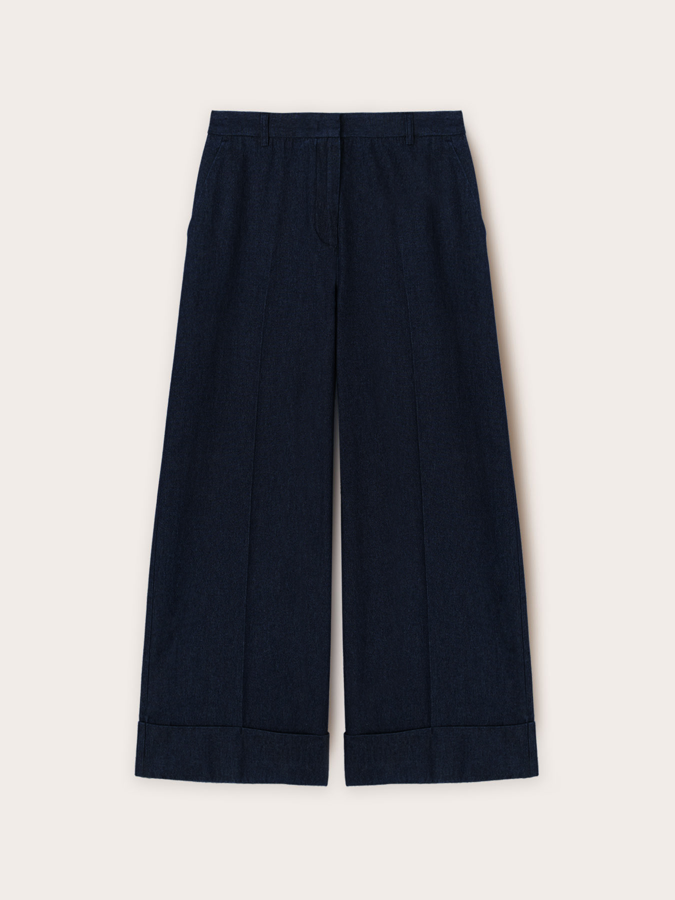 Cropped-Hose aus Denim-Lyocell-Gemisch image number 3