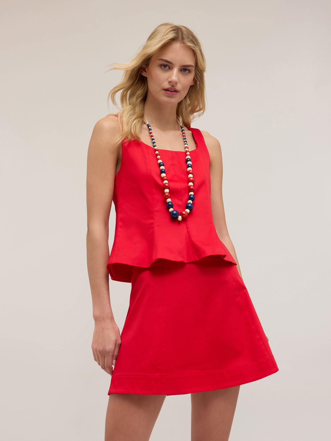 Peplum-Top aus Baumwolle image number 2