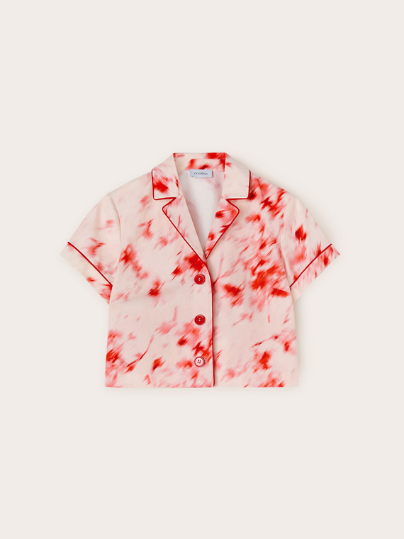 Camicia corta fantasia chin&egrave;