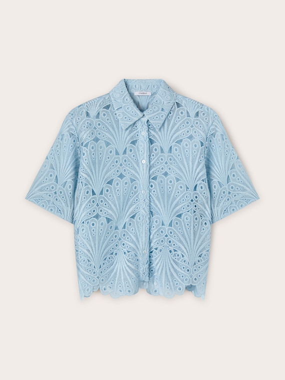Macram&eacute; lace shirt