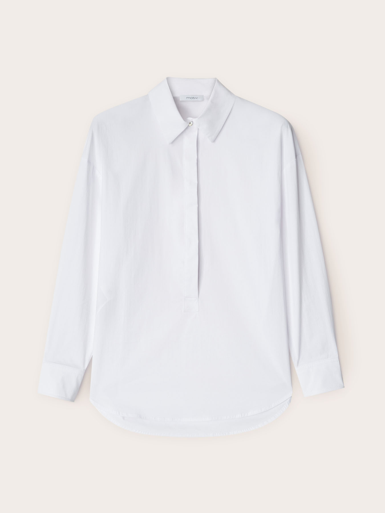 Blusa con colletto in popeline image number 3