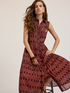 Ethnic print shirt dress image number 3