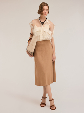 Camicia senza maniche in pizzo