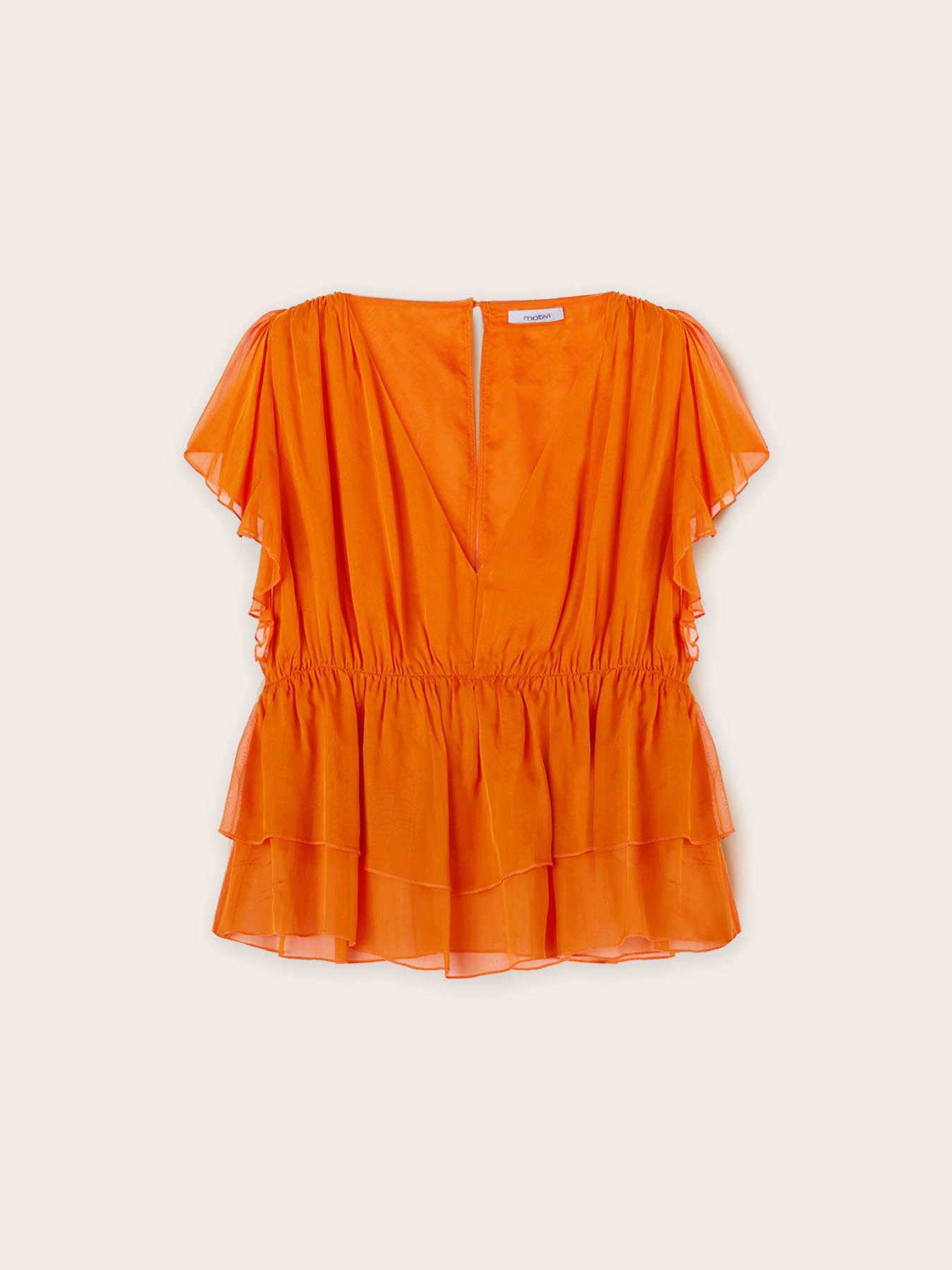 Blouse with gathers and ruching image number 4