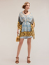 Printed chiffon poncho image number 0