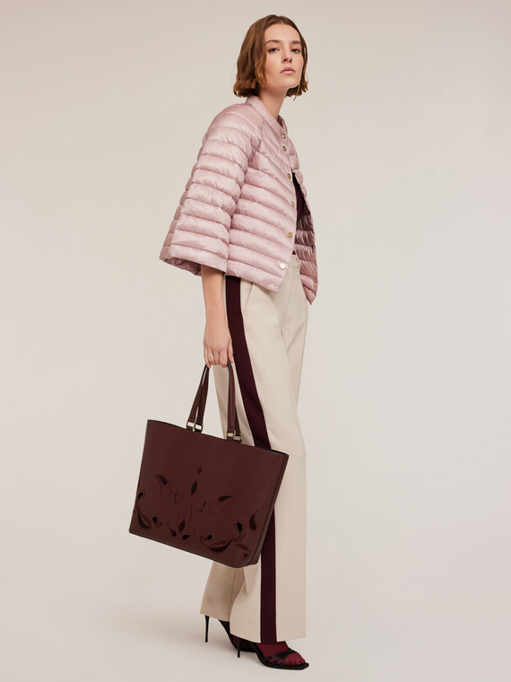 Cappa imbottita in nylon lucido