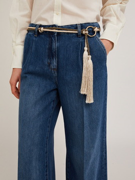 Rope belt with tassels
